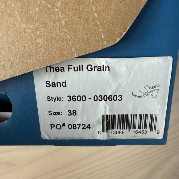NIB Dansko Thea Full Grain Clog - sz 38 - Picture 3 of 3